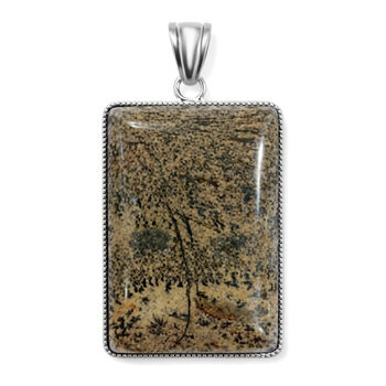 K&uuml;nstlerischer Jaspis Anh&auml;nger ca. 80.00 ct