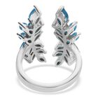 Neon Apatit Ring 925 Silber Platin-Überzug image number 4