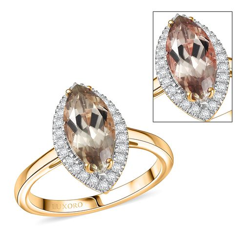 AAA Turkizit, Weißer Diamant Ring 585 Gold (Größe 17.00) ca. 2,25 ct image number 0