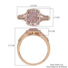Natürlicher, rosa Diamant-Ring, I3, 375 Gold (Größe 17.00) ca. 0,50 ct image number 5