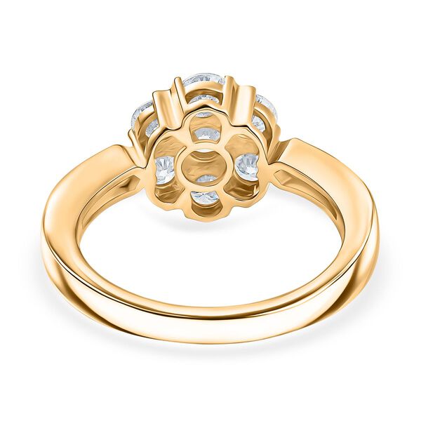 D'Joy Moissanit Ring, 925 Silber vergoldet - 1,28 ct. image number 6