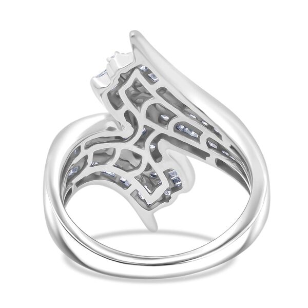 LUXURIANT SGL zertifizierter SI-GH Labor Diamant Ring, 925 Silber rhodiniert - 1 ct. image number 5
