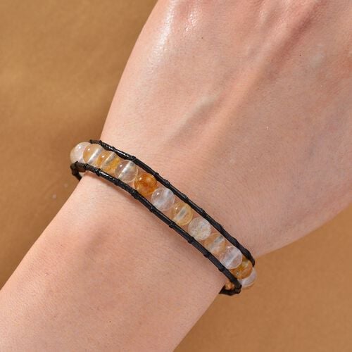 Mehrfarbiger Hämatoid-Quarz Armband ca. Flexibles cm ca. 35,00 ct. image number 1