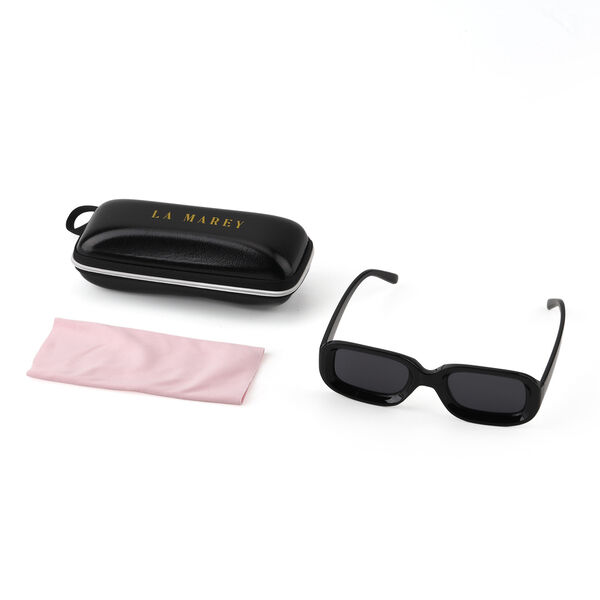 LA MAREY Sonnenbrille mit UV400 Schutz, polarisierte TAC-Gl&auml;ser, PC-Rahmen, 15 x 15 cm, Schwarz image number 7