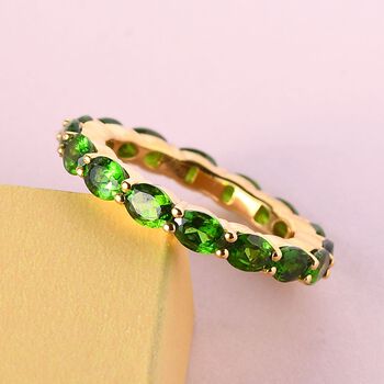 Nat&uuml;rlicher Chromdiopsid-Bandring - 3,09 ct.