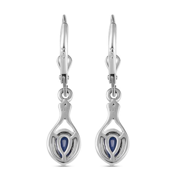 Kaschmir Kyanit und wei&szlig;e Zirkon-Ohrh&auml;nger - 1,24 ct. image number 5