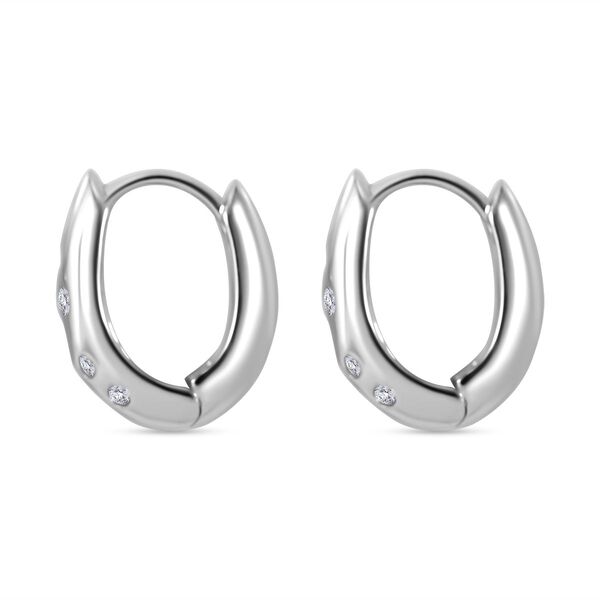 Zirkonia Ohrringe, 925 Silber rhodiniert image number 3