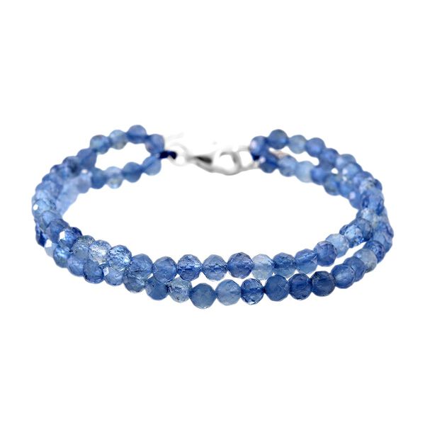 D'Joy Santamaria Aquamarin Armband ca. Flexibles cm 925 Silber rhodiniert ca. 30,00 ct.