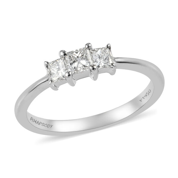 RHAPSODY Diamant-Ring, IGI zertifiziert VS E-F, 950 Platin  ca. 0,50 ct image number 4