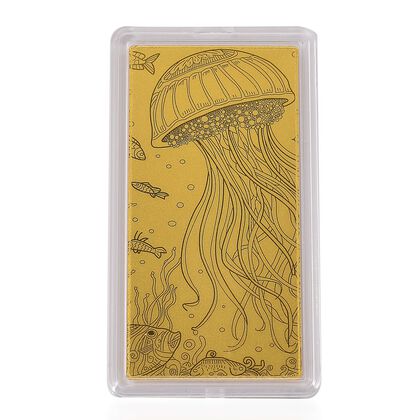 999er Goldbarren mit Quallen-Motiv, 100 mg
