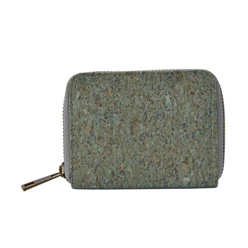 Geldbörse aus Naturkork mit RFID-Schutz, Grün image number 0