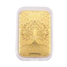 EXKLUSIVES GESCHENK 999er Goldbarren mit Lebensbaum-Motiv, 10mg