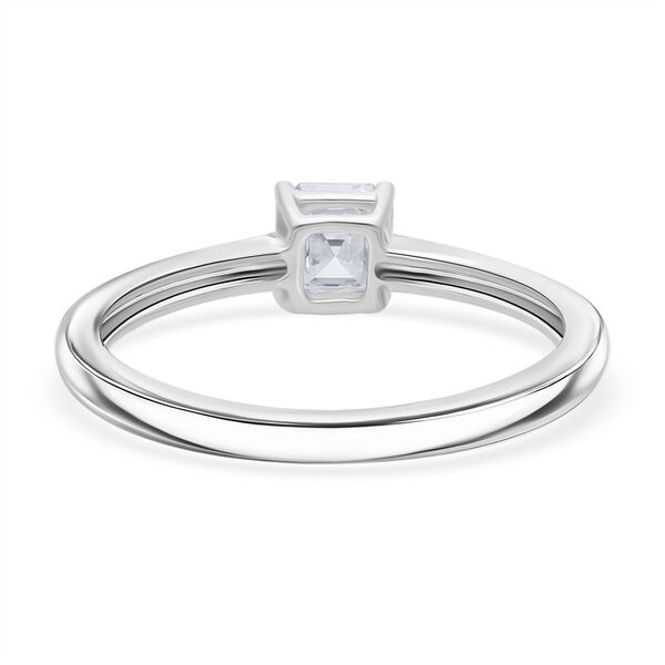 LUXURIANT SGL zertifizierter VS-EF Labor Asscherschliff Diamant Ring in 950 Platin - 0,50 ct. image number 2