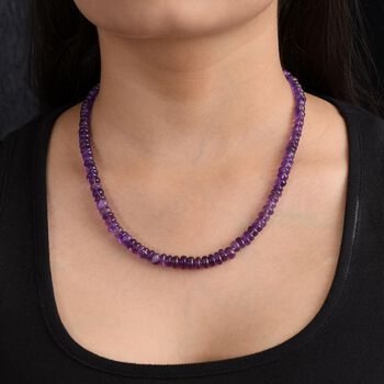 Afrikanische Amethyst-Halskette, 45cm - 140 ct.