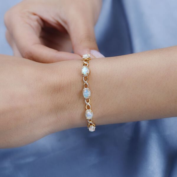 AA nat&uuml;rliches, &auml;thiopisches Welo Opal-Armband, 18 cm - 1,68 ct. image number 8