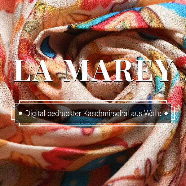 LA MAREY Schal aus 100% Premium-Kaschmir mit Digitaldruck, 70x200 cm, Paisleymuster image number 4
