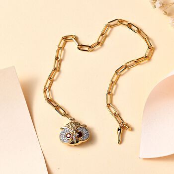 GP Trifono Kollektion- Mosambik Granat, Zirkon und Kanchanaburi blaues Saphir-Armband, 19 cm - 0,50 ct.