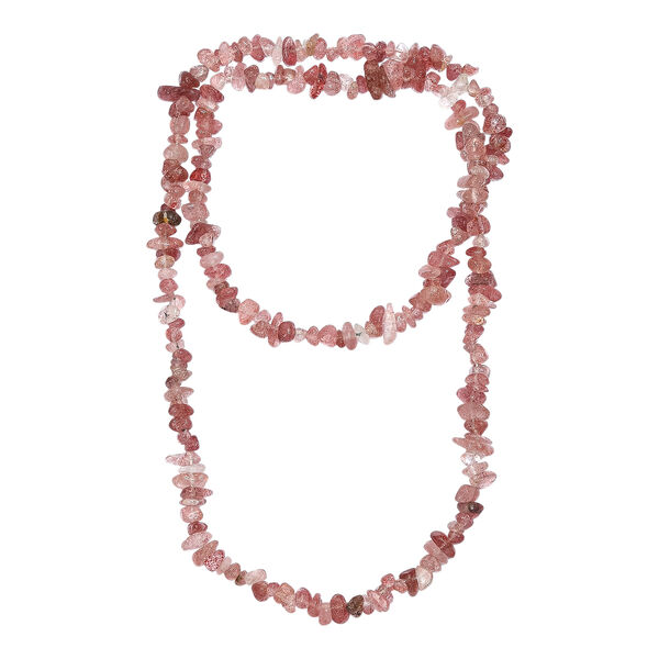 Erdbeer Quarz 76cm Halskette - 321 ct. image number 4