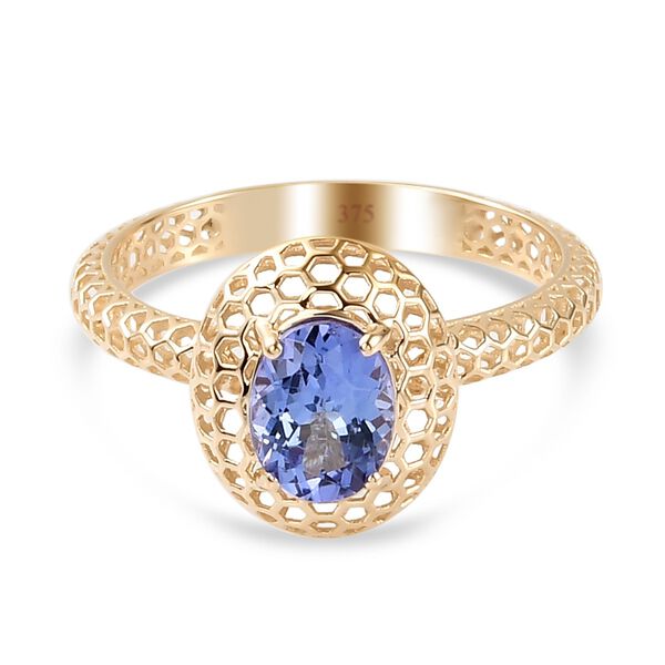 MIRAGE COLLEKTION AA Tansanit Ring 375 Gelbgold