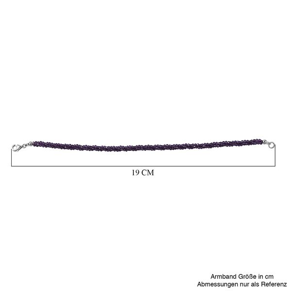 Afrikanisches Amethyst-Armband, 19 cm - 30 ct. image number 4
