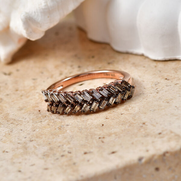 D'Joy nat&uuml;rlicher Champagner Diamant Ring - 0,50 ct. image number 1