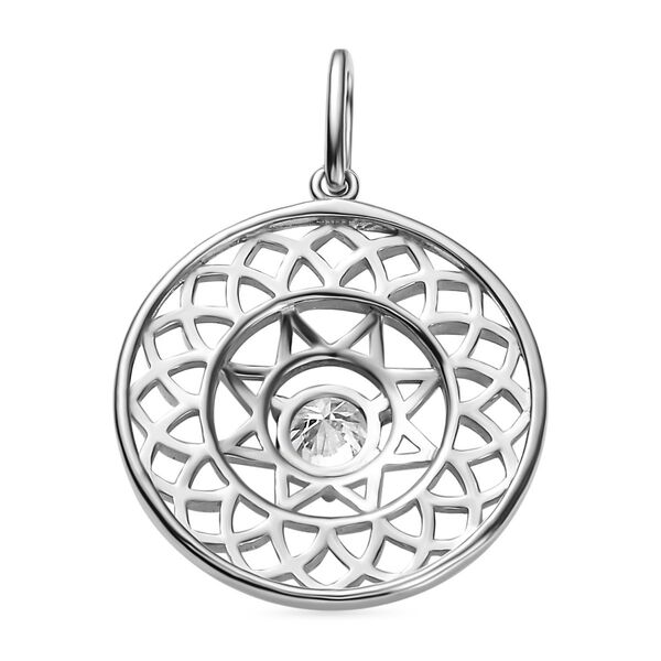 Moissanit Anhänger, 925 Silber rhodiniert, 0,44 ct. image number 4