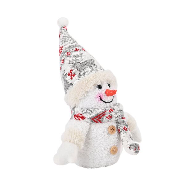 Schneemann mit LED lichter, 25 cm, 3AAA (nicht inkl.), Wei&szlig; image number 4