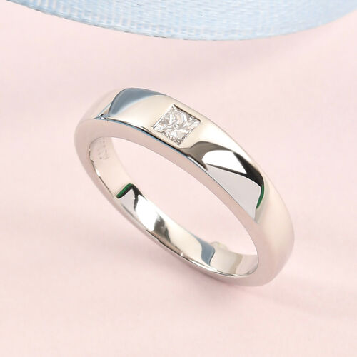 RHAPSODY Diamant Band-Ring, zertifiziert VS E-F, 950 Platin  ca. 0,14 ct image number 1