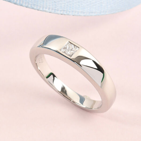 RHAPSODY Diamant Band-Ring, zertifiziert VS E-F, 950 Platin  ca. 0,14 ct image number 1