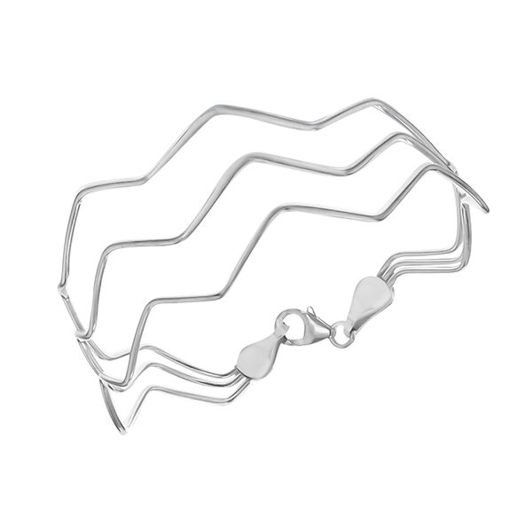 Armreif im Chevron-Design, 19 cm - 7,50g