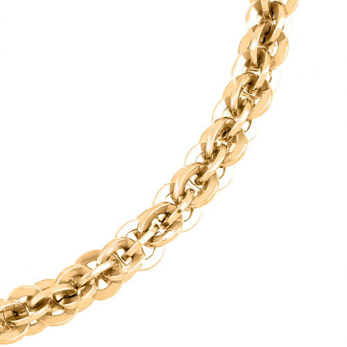 LA BELLA feinstes handgefertigtes Italienisches Vortex Armband ca. 19 cm 925 Silber vergoldet image number 1
