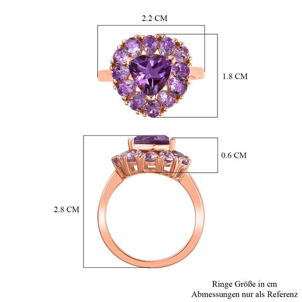 AA Rose De France Amethyst Ring - 3,17 ct. image number 7