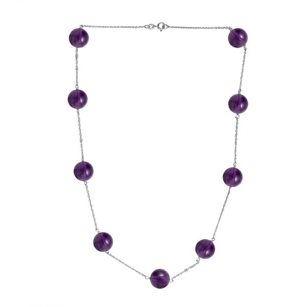 Afrikanische Amethyst-Halskette, 50 cm - 40 ct. image number 4