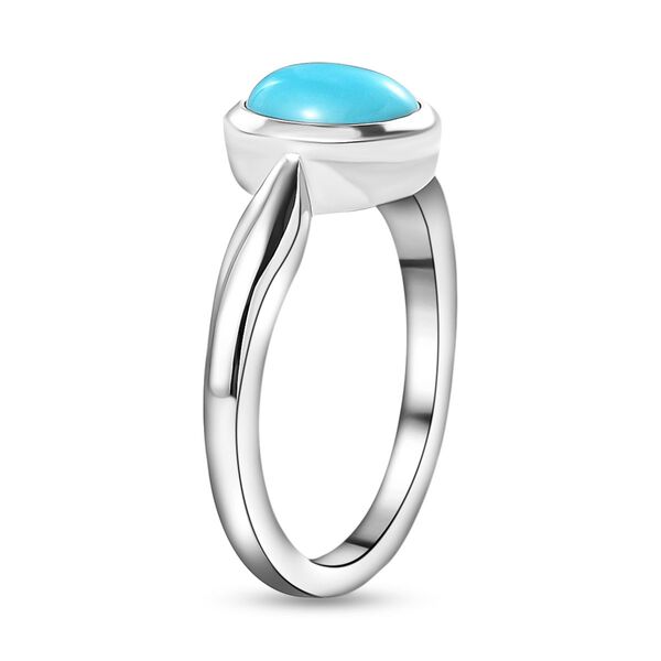 Amerikanischer, nat&uuml;rlicher Sleeping Beauty T&uuml;rkis-Ring, 925 Silber platiniert  ca. 1,12 ct image number 5