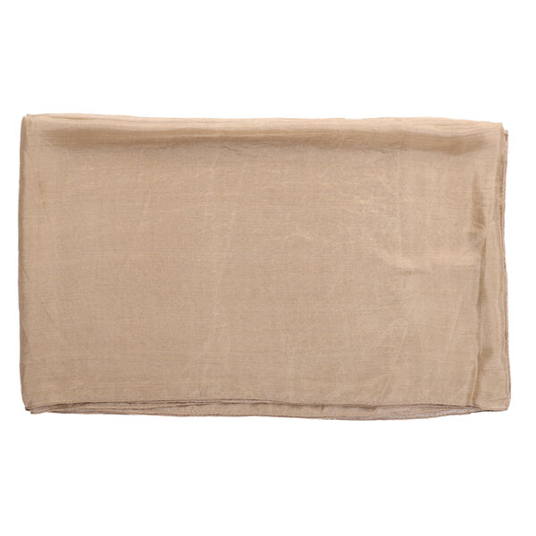 Satin Seiden Schal, Beige image number 5
