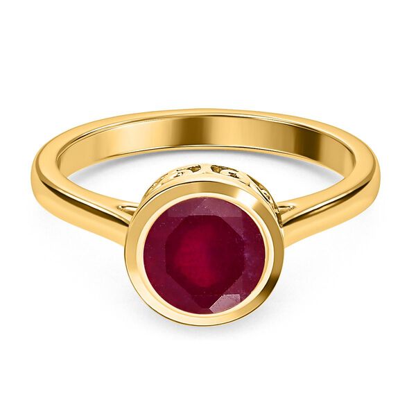 Afrikanischer Rubin (Fissure gef&uuml;llt) Ring - 2,81 ct.