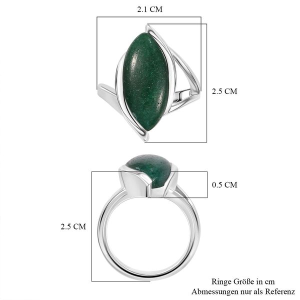 Gr&uuml;ner Aventurin Ring - 8,02 ct. image number 7