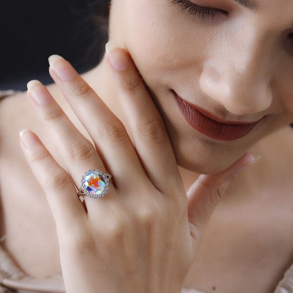 Merkur mystischer Topas und Zirkon-Ring - 5,71 ct. image number 3