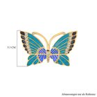 Emailliertes Schmetterlings-Kristall-Schmuckkästchen 7,5x2cm image number 4