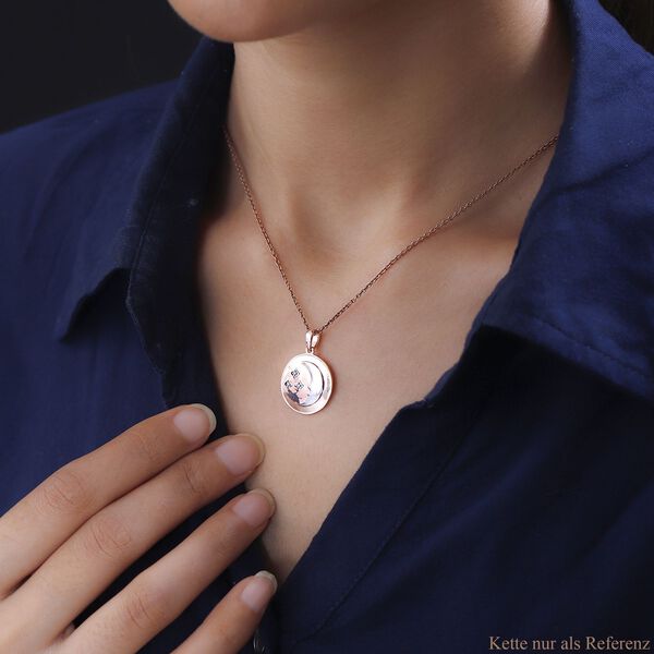 Cosmic Magic runder Anh&auml;nger, Ros&eacute;gold Vermeil Silver image number 1