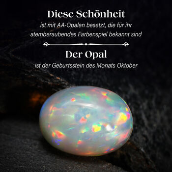 AA Nat&uuml;rlicher, &auml;thiopischer Welo Opal Armband ca. 20 cm 925 Silber rhodiniert ca. 9,04 ct.