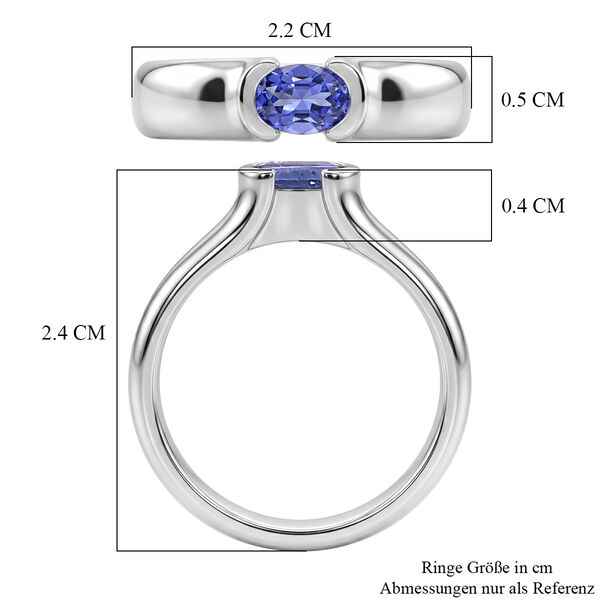 EVER TRUE Tansanit Ring Reine Bronze (Gr&ouml;&szlig;e 17.00) ca. 0,46 ct image number 7