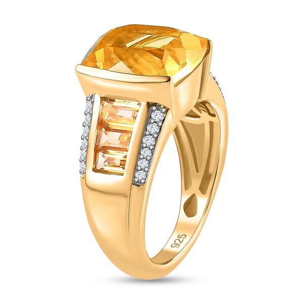 Citrin und Zirkon Ring - 6,48 ct. image number 5