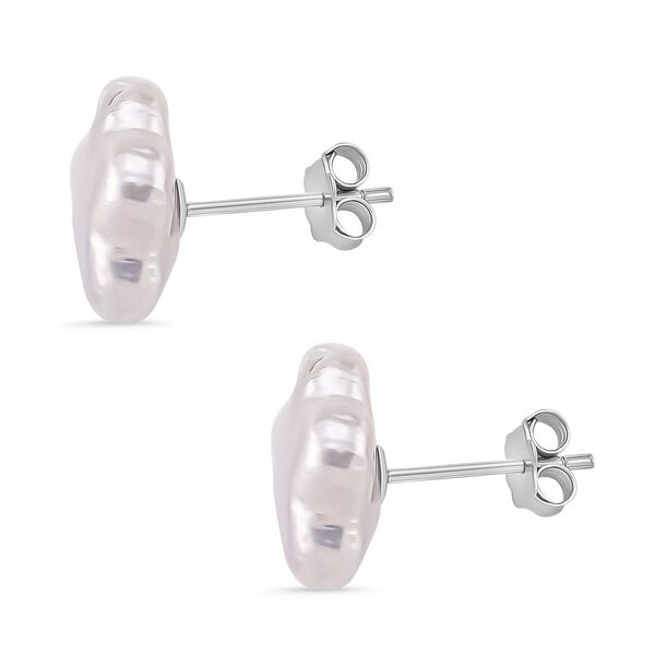 Keshi Perle florale Ohrstecker image number 3