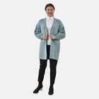 Gestrickter Cardigan mit Zopfmuster, 83x41x53cm, Mint