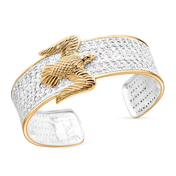 Royal Bali - D'Joy 925 Silber Zweifarbige Beschichtung Borobudur Armreif ca. 19 cm ca. 27,35g image number 3