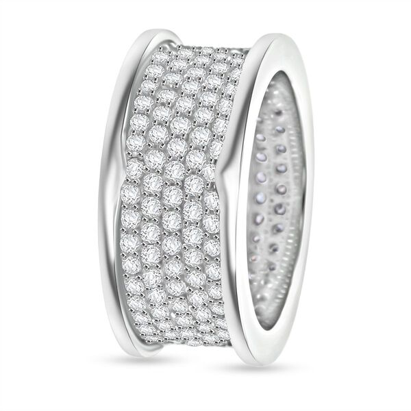 Lustro Stella weißer Zirkonia Cluster Ring image number 4