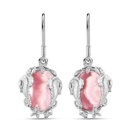 AA Rhodochrosit Ohrringe 925 Silber rhodiniert ca. 18.31 ct