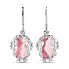AA Rhodochrosit Ohrringe 925 Silber rhodiniert ca. 18.31 ct