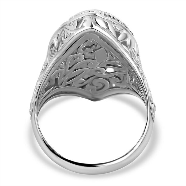 Floraler Ring, 925 Silber, ca. 6,79g image number 4